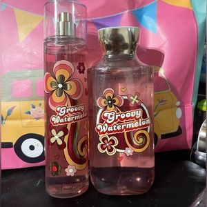 BATH & BODY WORKS 2-Piece set  "Groovy
Watermelon"Body Mist+ Shower Gel FRESH!
